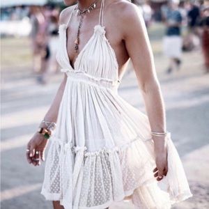 Free People Ivory 100 Degree Boho Summer Dress size S